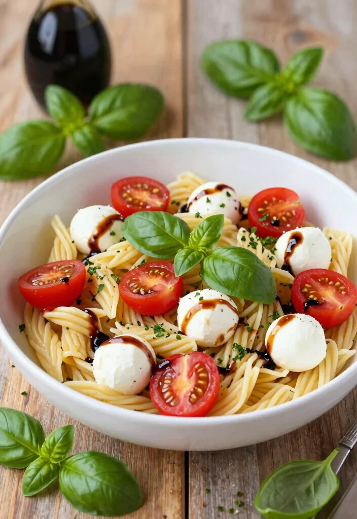18 Mediterranean Diet Lunch Meal Prep Recipes - 5. Caprese Pasta Salad 1