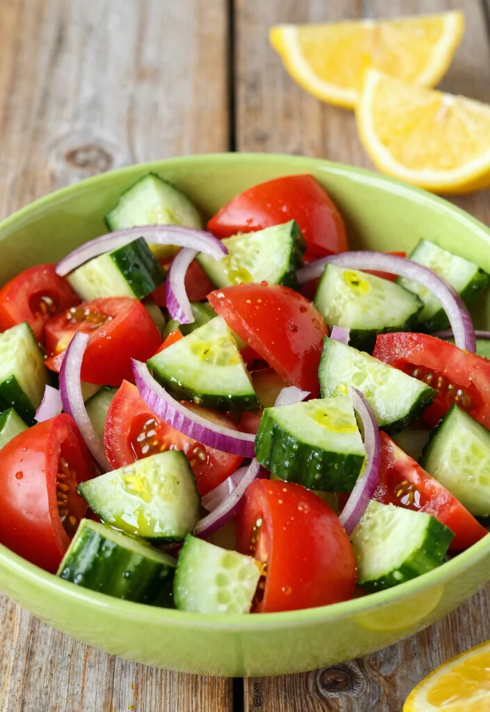 18 Mediterranean Diet Side Dishes That Go With Any Meal - 12. Cucumber and Tomato Salad 1