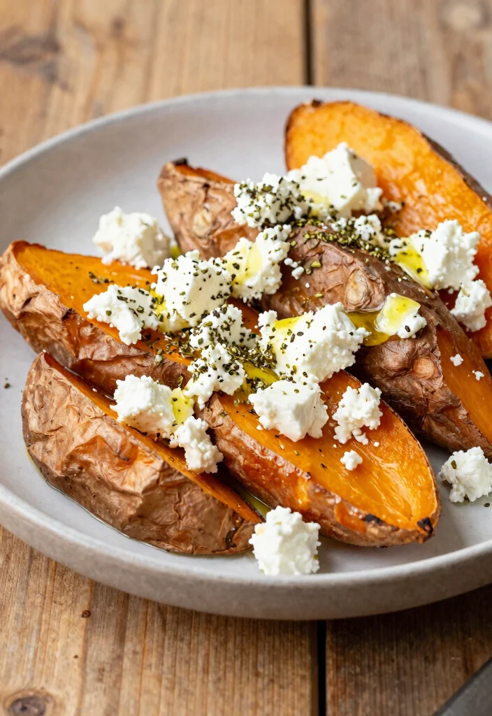 18 Mediterranean Diet Side Dishes That Go With Any Meal - 13. Baked Sweet Potatoes with Feta 1