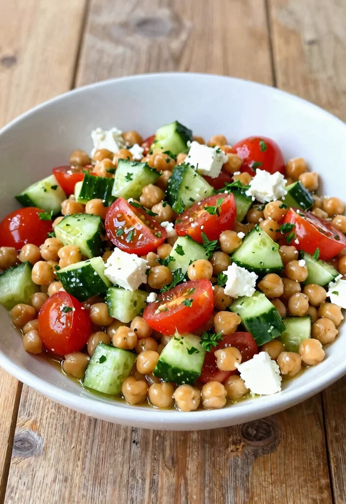 18 Mediterranean Diet Side Dishes That Go With Any Meal - 3. Mediterranean Chickpea Salad 1