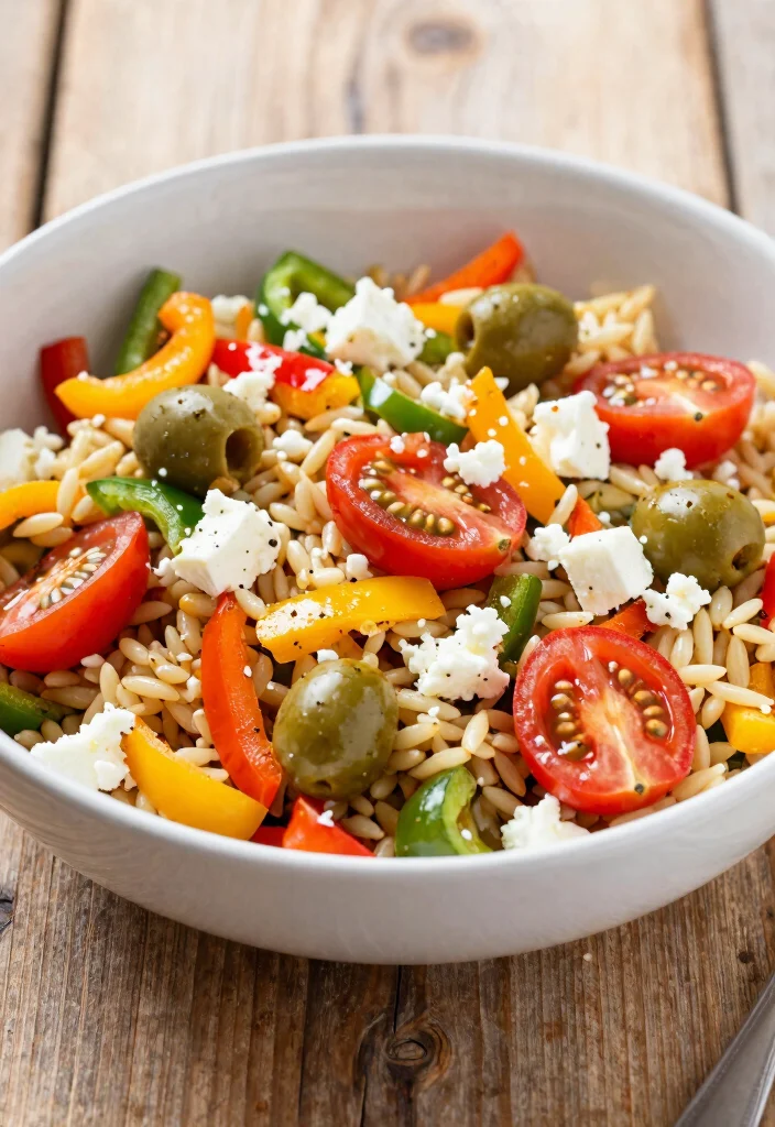 18 Mediterranean Diet Side Dishes That Go With Any Meal - 8. Mediterranean Orzo Salad 1