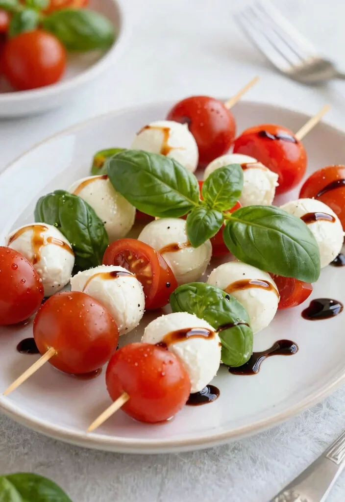 18 Mediterranean Diet Snack Recipes for Healthy Cravings - 15. Caprese Salad Skewers 1
