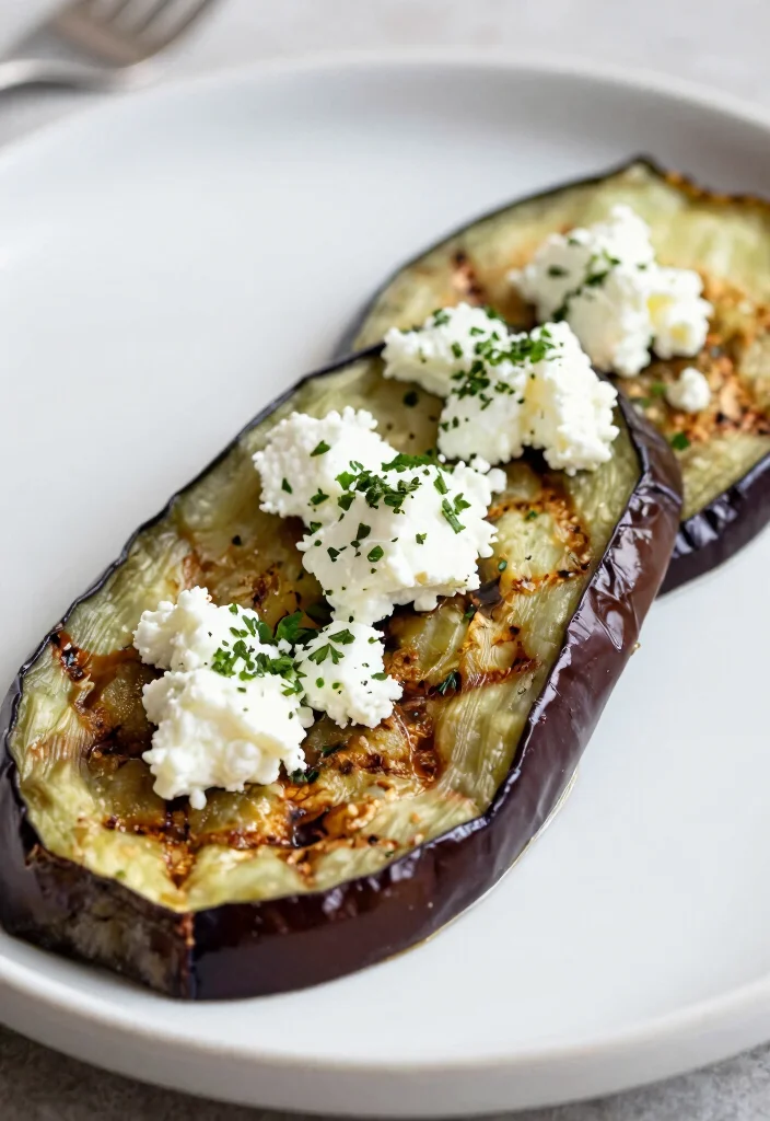 18 Mediterranean Diet Snack Recipes for Healthy Cravings - 16. Grilled Eggplant and Goat Cheese Bites 1