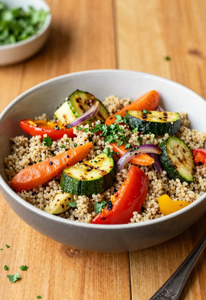 18 Mediterranean Grain Bowl Recipes for Clean Eating - 4. Roasted Vegetable & Quinoa Bowl 1