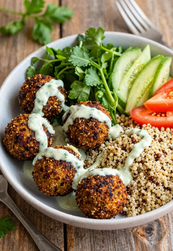18 Mediterranean Grain Bowl Recipes for Clean Eating - 7. Falafel & Grain Bowl 1