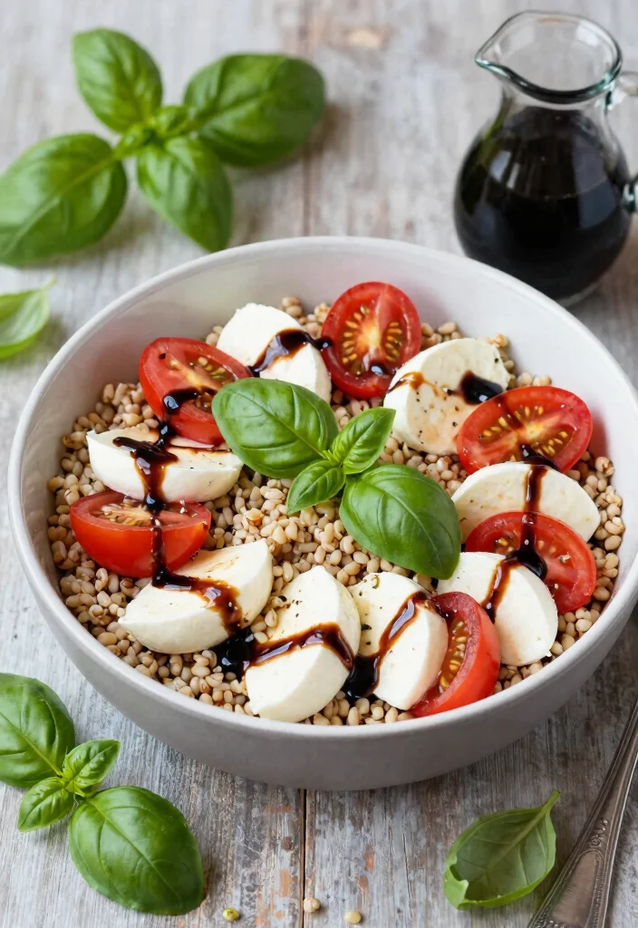 18 Mediterranean Grain Bowl Recipes for Clean Eating - 8. Caprese Grain Bowl 1