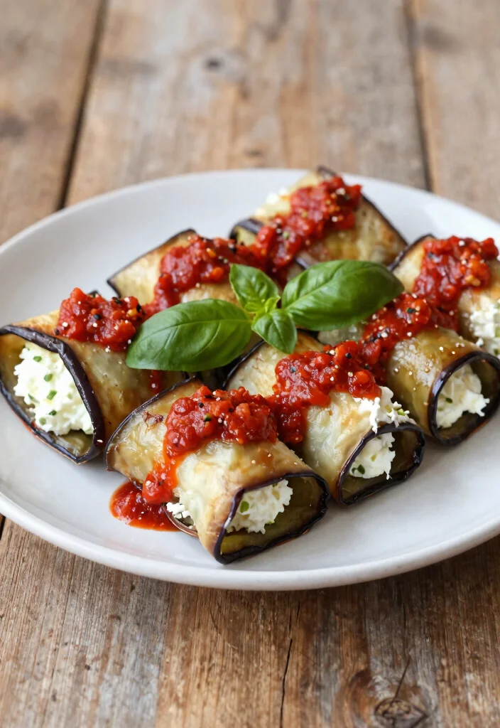 18 Mediterranean Sheet Pan Recipes for Busy Nights - 14. Baked Mediterranean Eggplant Rolls 1