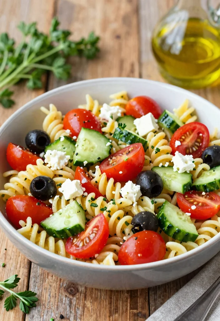 18 Mediterranean Sheet Pan Recipes for Busy Nights - 16. Mediterranean Pasta Salad 1
