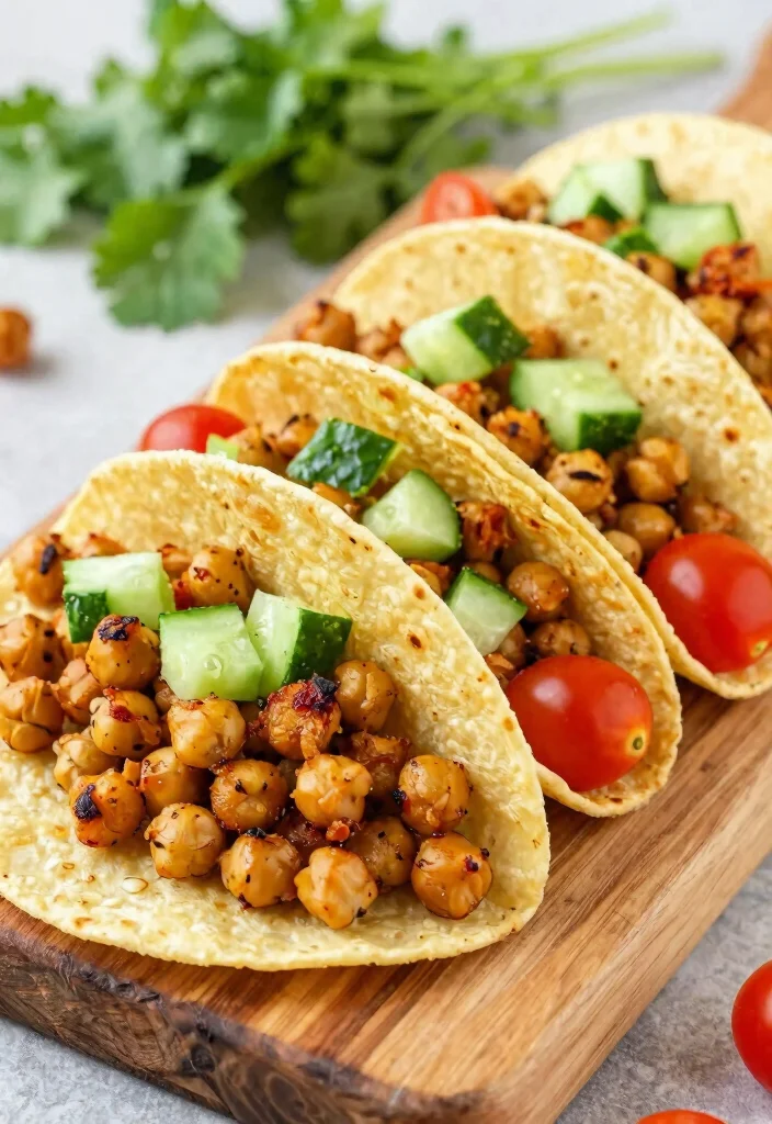 18 Mediterranean Sheet Pan Recipes for Busy Nights - 7. Mediterranean Chickpea Sheet Pan Tacos 1