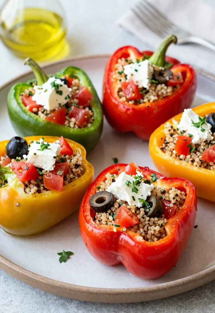 18 Mediterranean Sheet Pan Recipes for Busy Nights - 9. Mediterranean Stuffed Peppers 1