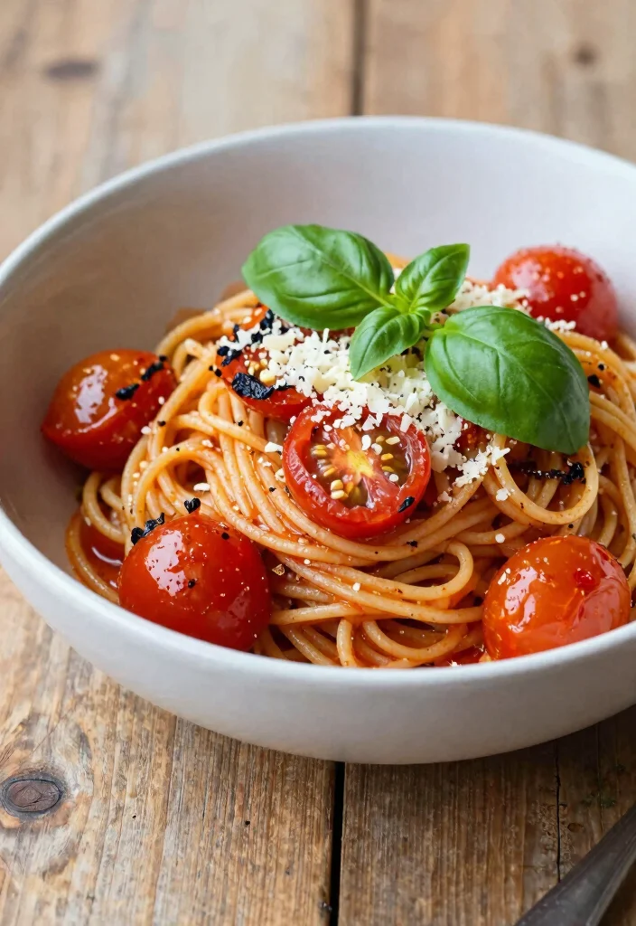 18 One-Pan Mediterranean Recipes for Easy Cleanup - 16. Roasted Tomato and Basil Pasta 1