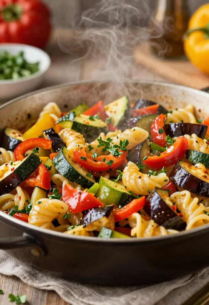 18 One-Pan Mediterranean Recipes for Easy Cleanup - 17. One-Pan Ratatouille Pasta 1