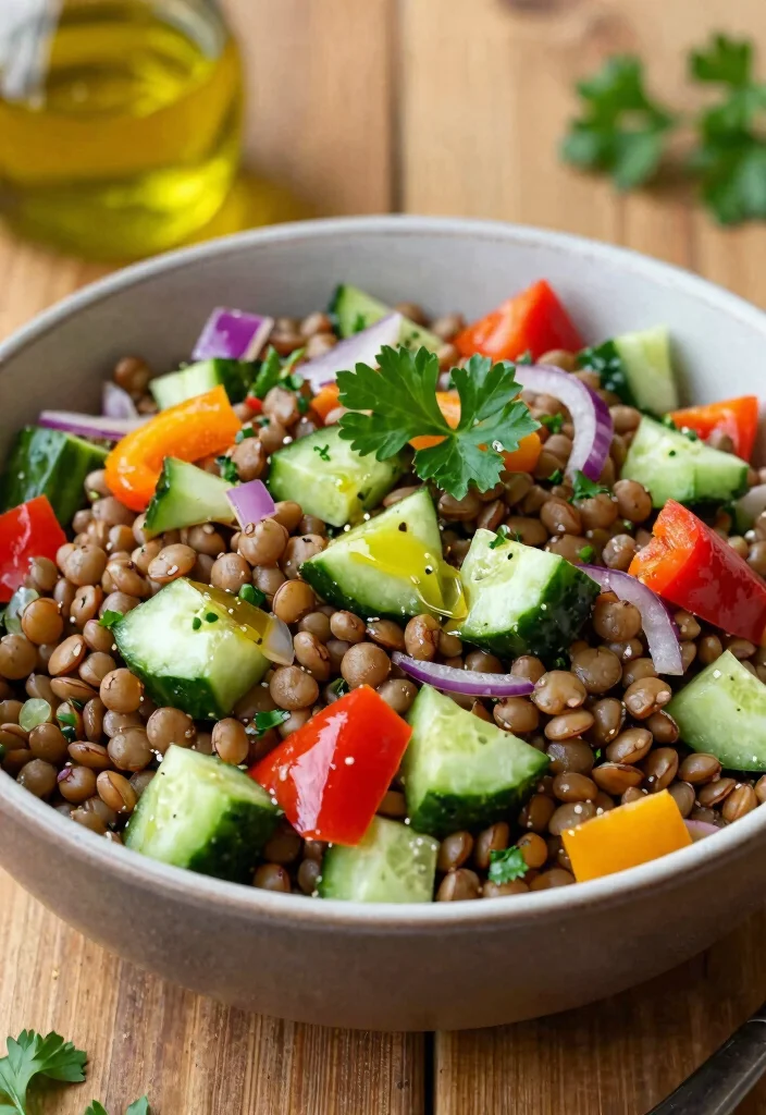 18 One-Pan Mediterranean Recipes for Easy Cleanup - 9. Mediterranean Lentil Salad 1