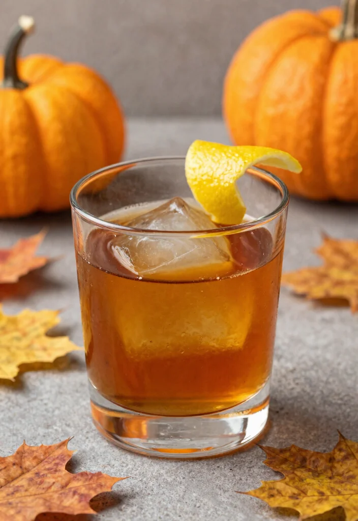 18 Pumpkin Old Fashioned Cocktail Recipes for Autumn - 11. Bourbon Pumpkin Old Fashioned 1