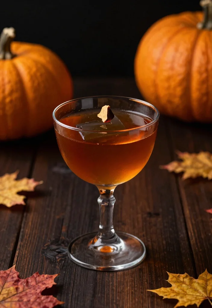 18 Pumpkin Old Fashioned Cocktail Recipes for Autumn - 14. Smoky Pumpkin Old Fashioned 1