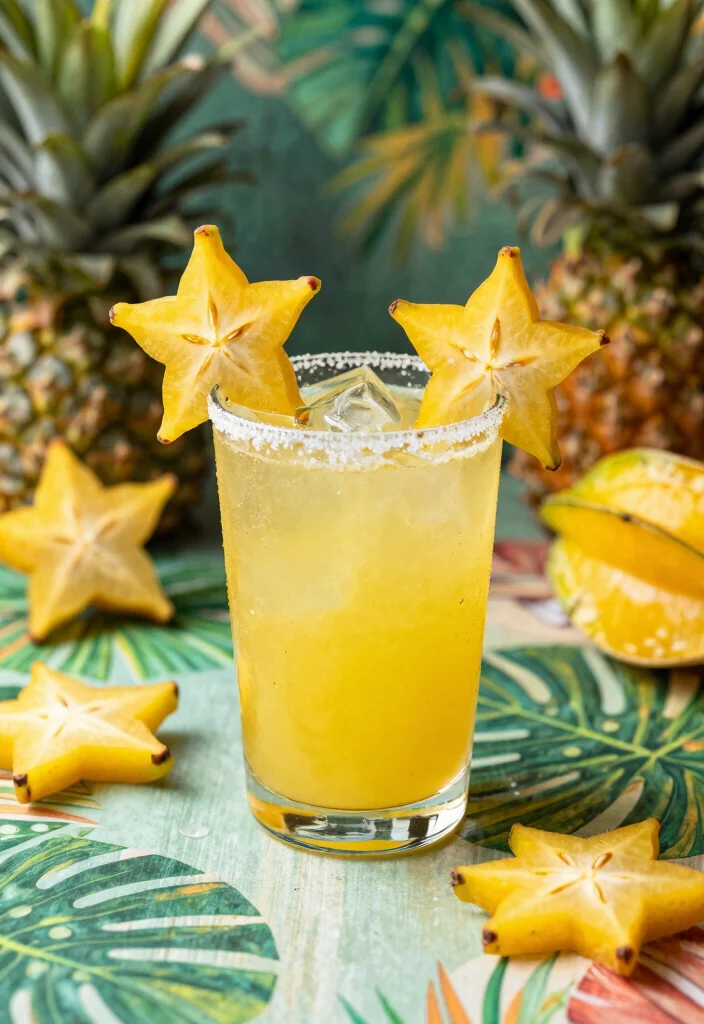 18 Rum Old Fashioned Cocktail Recipes with Caribbean Notes - 16. Starfruit Rum Old Fashioned 1