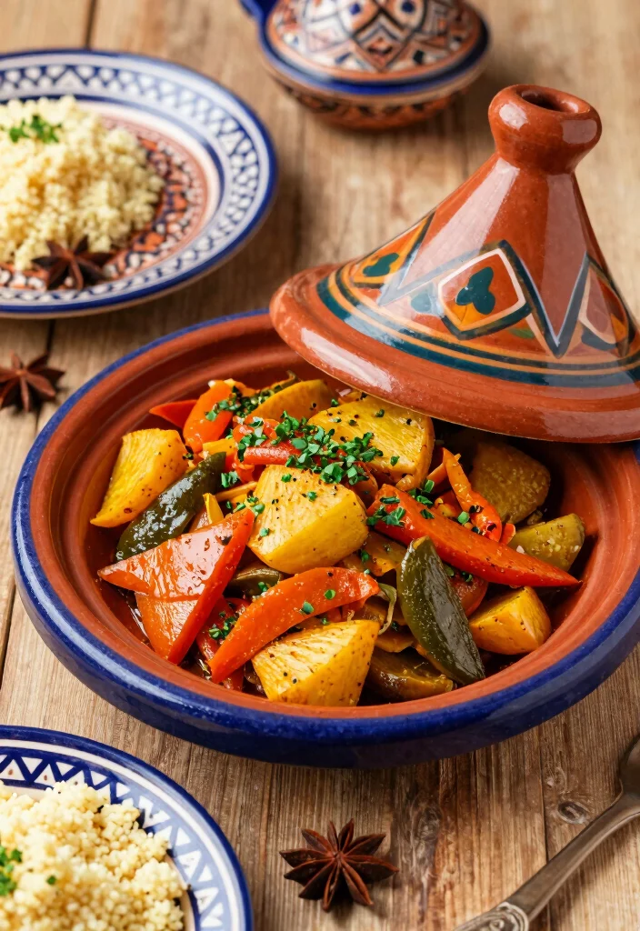 18 Slow Cooker Mediterranean Diet Dinner Recipes - 10. Moroccan Spiced Vegetable Tagine 1