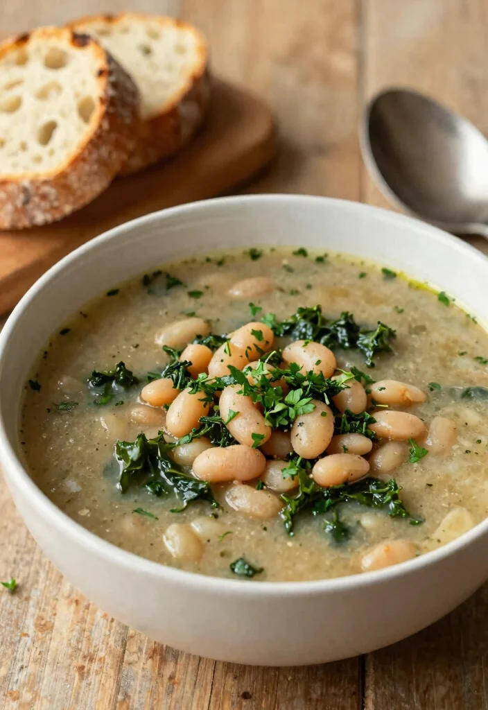 18 Slow Cooker Mediterranean Diet Dinner Recipes - 13. Tuscan White Bean and Kale Soup 1
