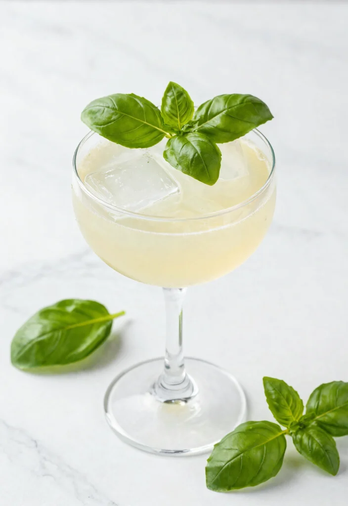 18 Vanilla Old Fashioned Cocktail Recipes: Smooth & Aromatic - 15. Vanilla Old Fashioned with Basil 1
