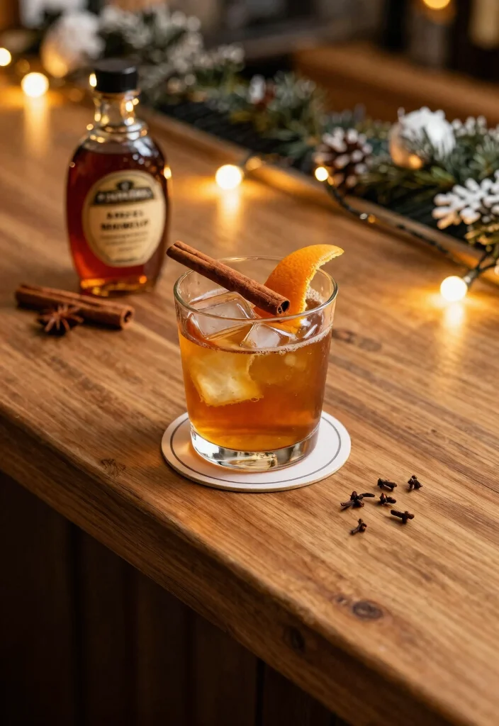18 Winter Old Fashioned Cocktail Recipes to Stay Warm - 1. Spiced Maple Old Fashioned 1