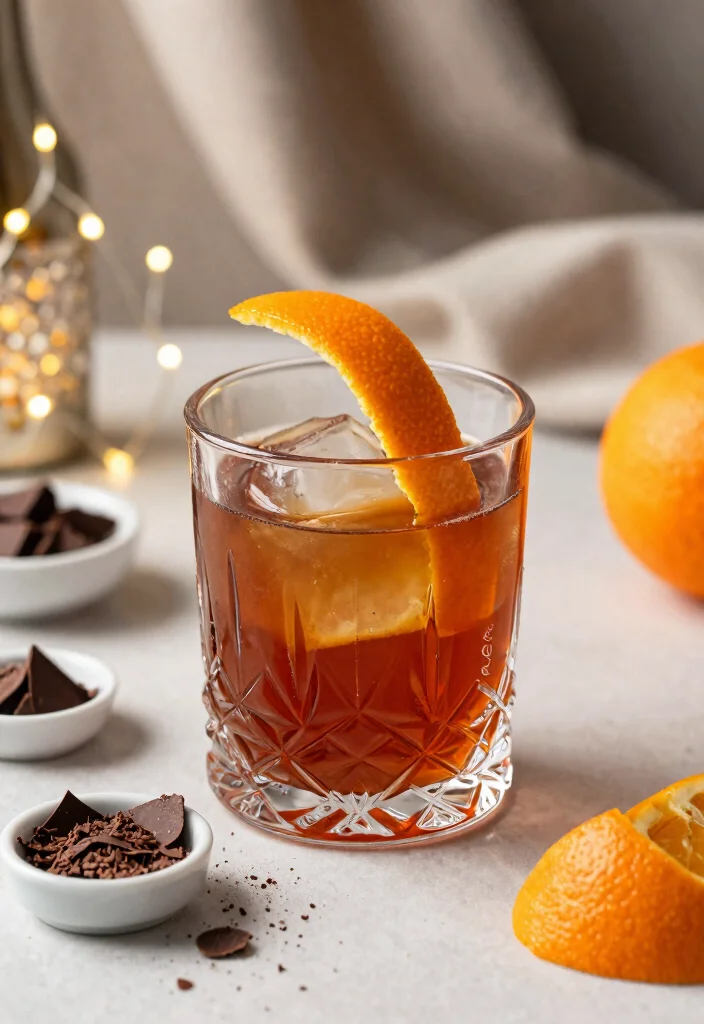 18 Winter Old Fashioned Cocktail Recipes to Stay Warm - 3. Chocolate Orange Old Fashioned 1