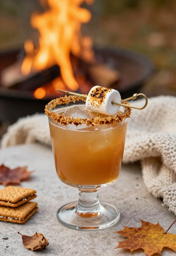 19 Apple Cider Old Fashioned Cocktail Recipes for Fall - 12. S'mores Apple Cider Old Fashioned 1