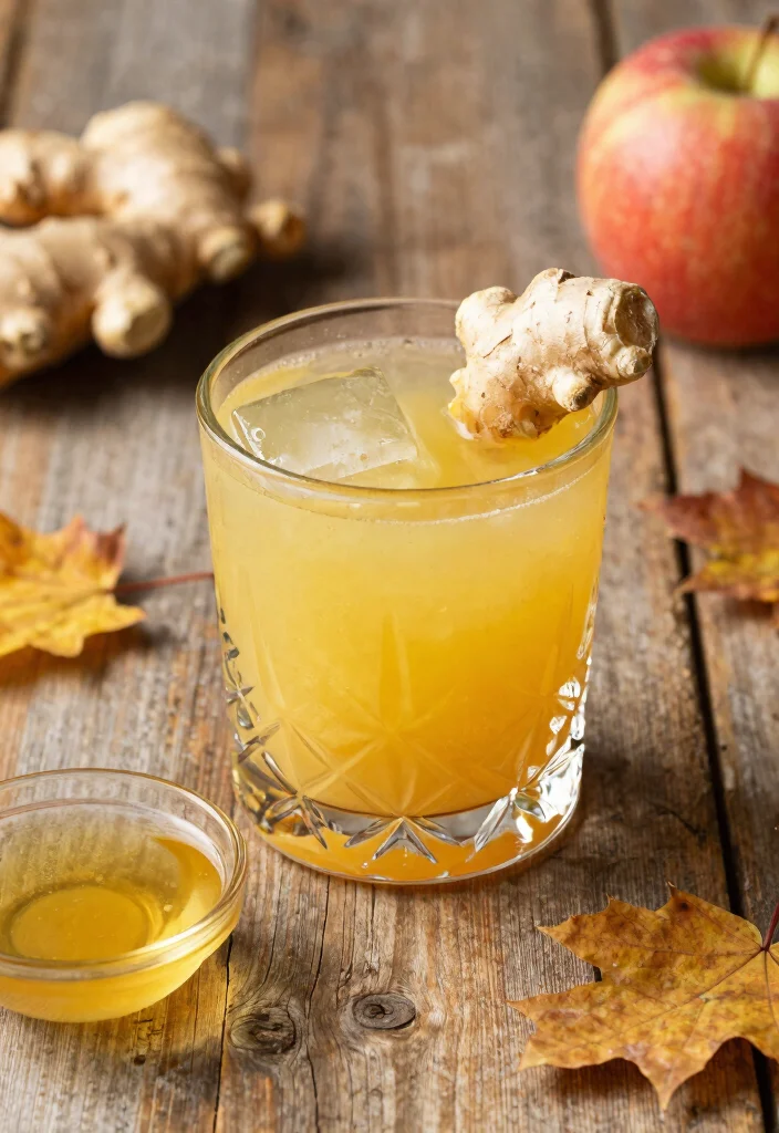 19 Apple Cider Old Fashioned Cocktail Recipes for Fall - 4. Ginger Apple Cider Old Fashioned 1
