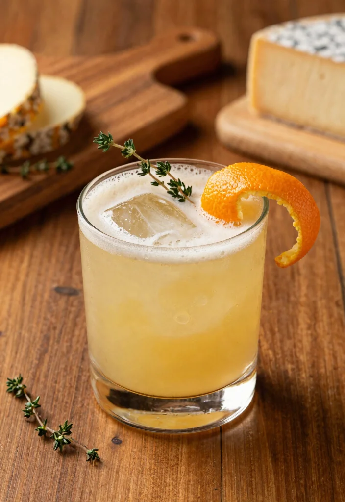 19 Apple Cider Old Fashioned Cocktail Recipes for Fall - 8. Apple Cider Old Fashioned with Thyme 1