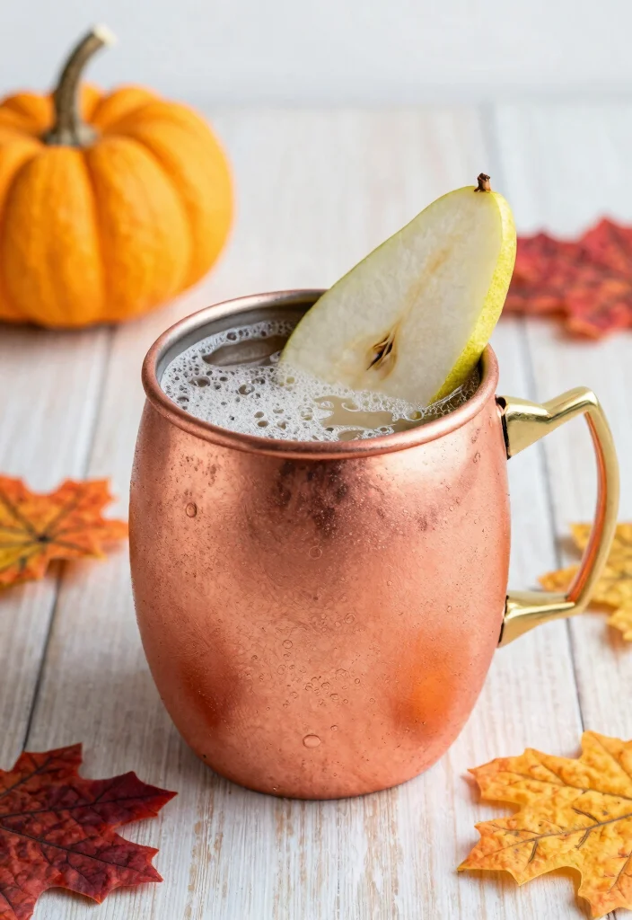 19 Fall Bourbon Drinks Cocktail Recipes for Cozy Evenings - 10. Bourbon Pear Mule 1