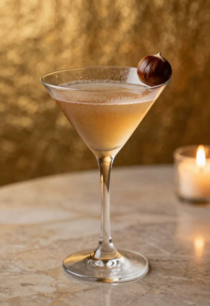 19 Fall Bourbon Drinks Cocktail Recipes for Cozy Evenings - 6. Chestnut Bourbon Martini 1