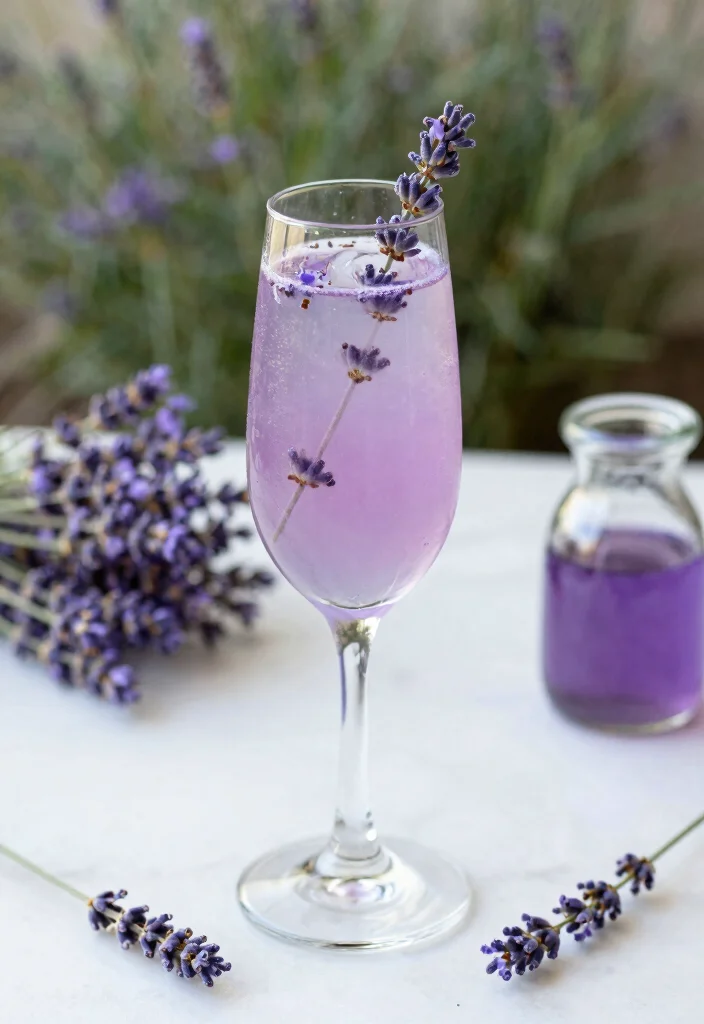 19 French 75 Cocktail Recipes from Classic to Creative - 2. Lavender French 75 1