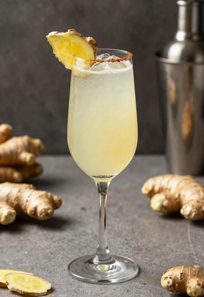 19 French 75 Cocktail Recipes from Classic to Creative - 6. Ginger French 75 1