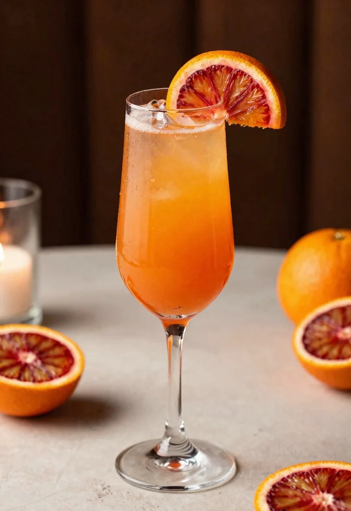 19 French 75 Cocktail Recipes from Classic to Creative - 9. Blood Orange French 75 1
