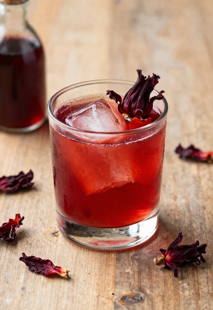 19 Old Fashioned Recipes Cocktail Twists You’ll Love - 13. Hibiscus Old Fashioned 1