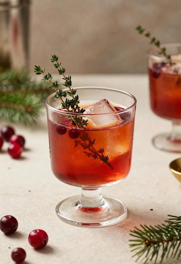 19 Wisconsin Old Fashioned Cocktail Recipes (Classic Style) - 18. Cranberry Thyme Old Fashioned 1