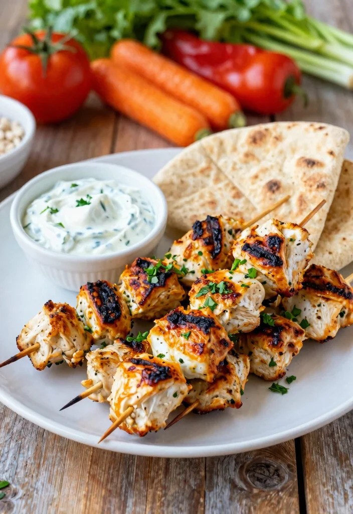 20 Easy Mediterranean Diet Dinner Recipes - 14. Chicken Souvlaki Skewers 1