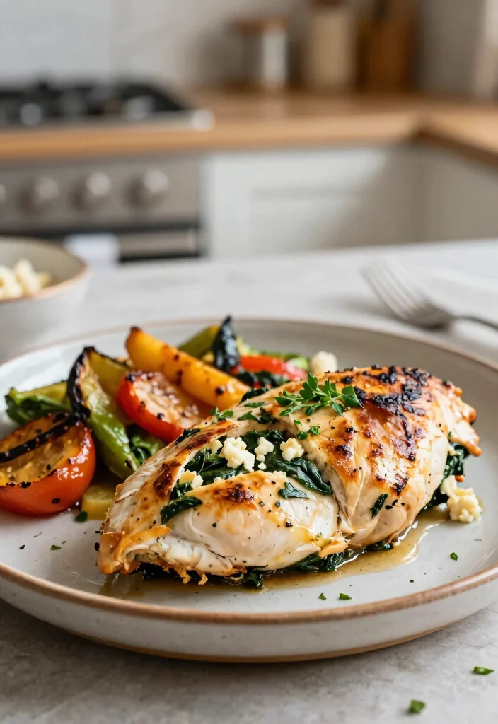 20 EatingWell Mediterranean Diet Recipes to Try - 10. Spinach and Feta Stuffed Chicken 1