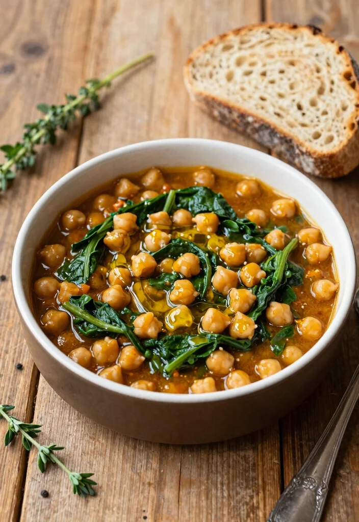 20 EatingWell Mediterranean Diet Recipes to Try - 6. Chickpea and Spinach Stew 1