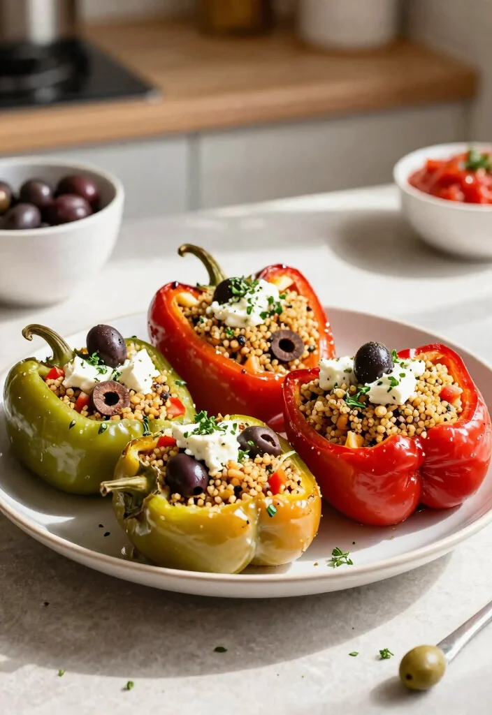 20 Gluten-Free Mediterranean Recipes Full of Flavor - 6. Greek Stuffed Peppers 1