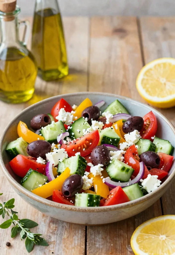 20 Greek Diet Plan Mediterranean Recipes to Try - 1. Greek Salad with Feta 1