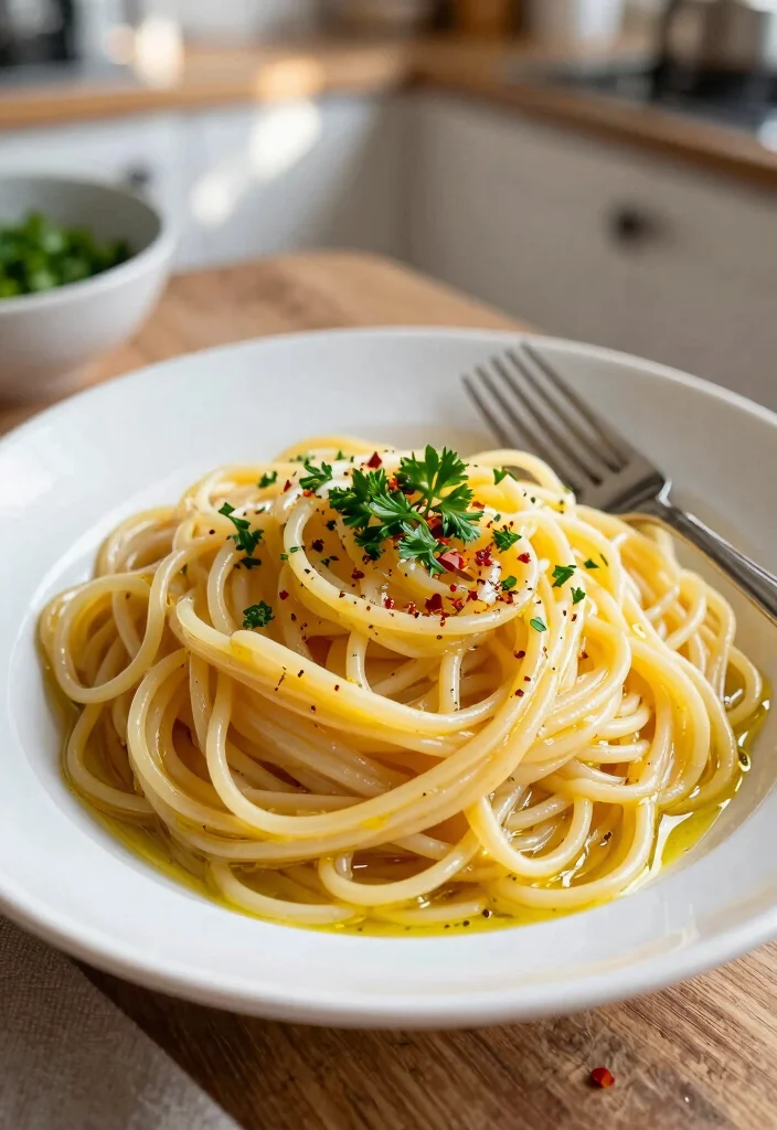 20 Healthy Mediterranean Dinner Recipes for Easy Weeknights - 11. Spaghetti Aglio e Olio 1