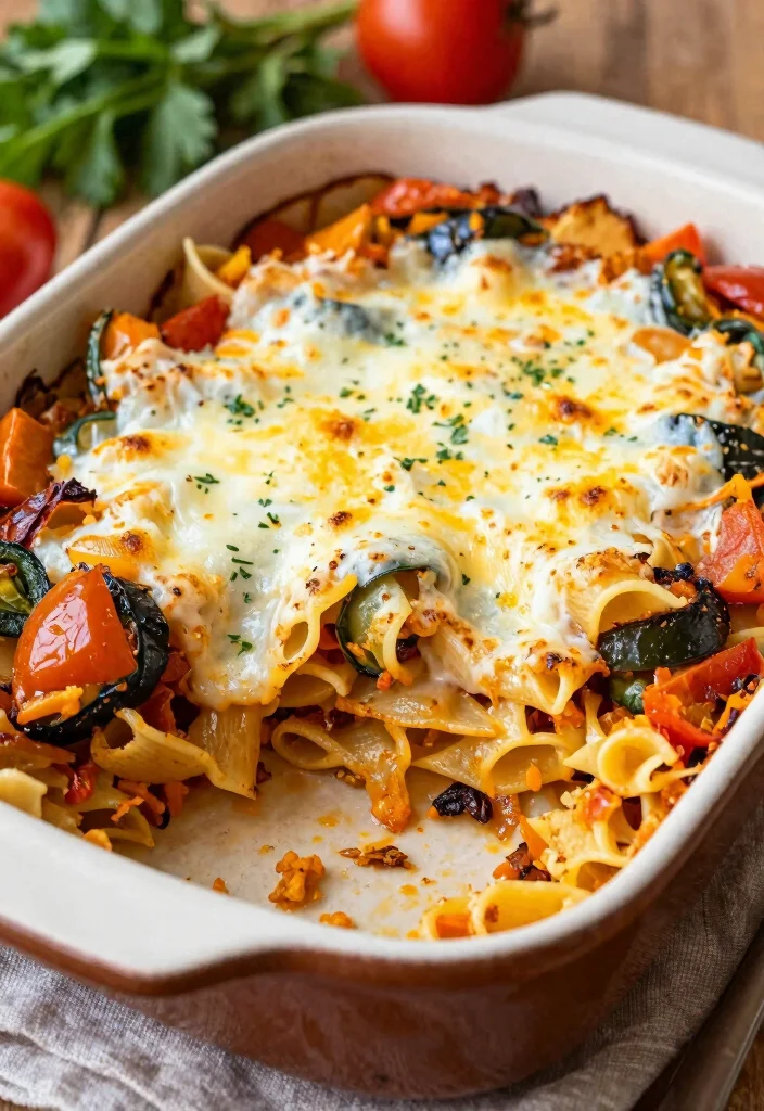 20 Healthy Mediterranean Dinner Recipes for Easy Weeknights - 17. Baked Ratatouille Pasta 1