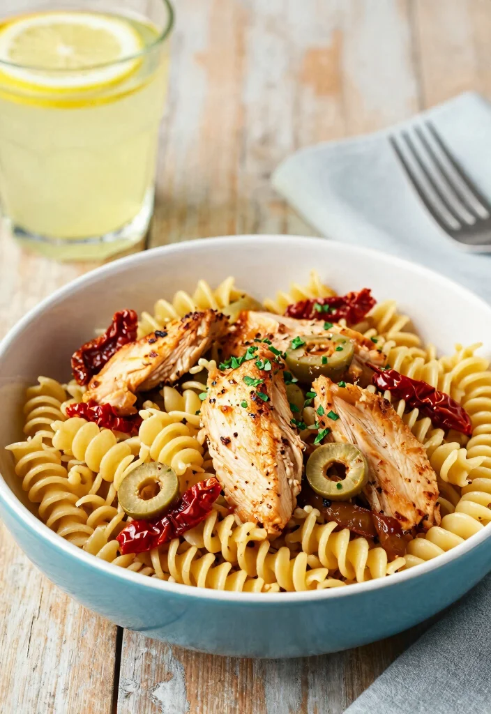 20 Mediterranean Chicken Recipes for Easy Dinners - 10. Mediterranean Chicken Pasta 1