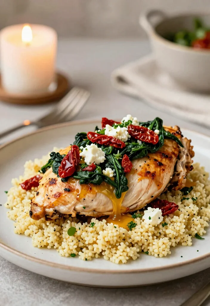 20 Mediterranean Chicken Recipes for Easy Dinners - 11. Mediterranean Stuffed Chicken Breast 1