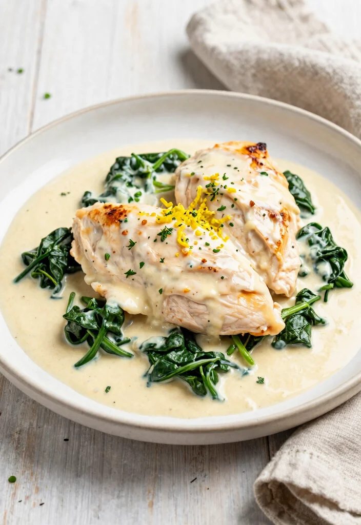 20 Mediterranean Chicken Recipes for Easy Dinners - 14. Creamy Mediterranean Chicken with Spinach 1