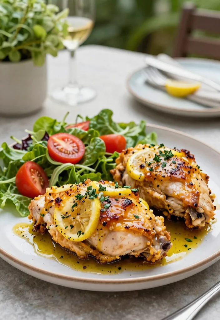 20 Mediterranean Chicken Recipes for Easy Dinners - 17. Garlic Lemon Mediterranean Chicken 1