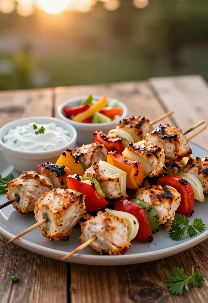 20 Mediterranean Chicken Recipes for Easy Dinners - 2. Mediterranean Chicken Skewers 1