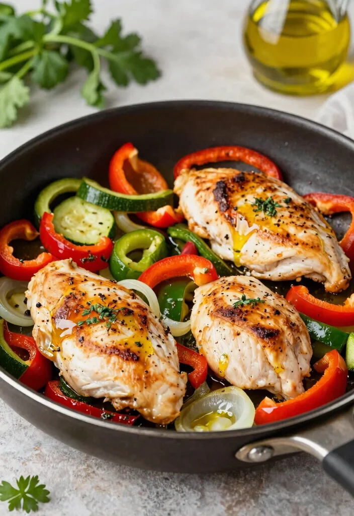 20 Mediterranean Chicken Recipes for Easy Dinners - 5. One-Pan Mediterranean Chicken with Veggies 1