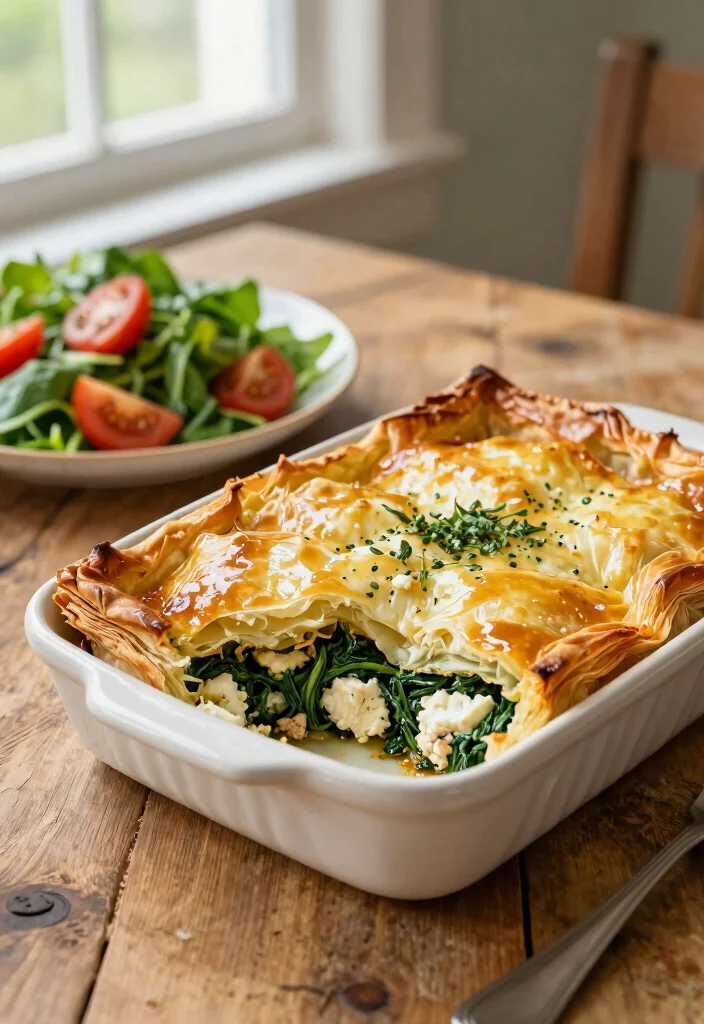 20 Mediterranean Chicken Recipes for Easy Dinners - 7. Spanakopita Chicken Casserole 1