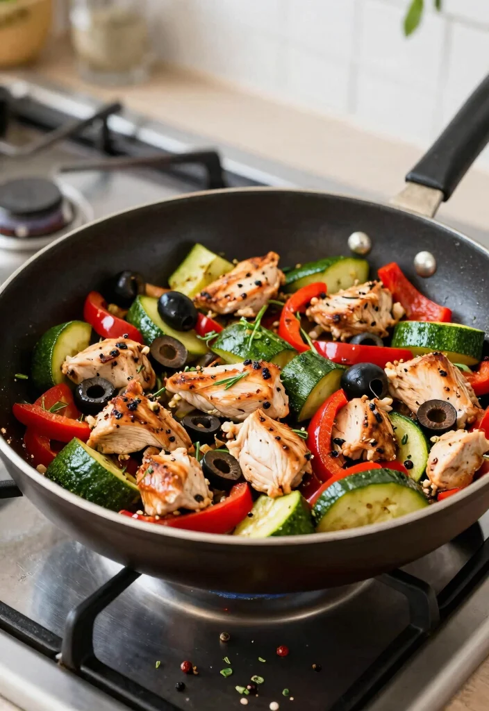 20 Mediterranean Chicken Recipes for Easy Dinners - 8. Mediterranean Chicken Stir-Fry 1